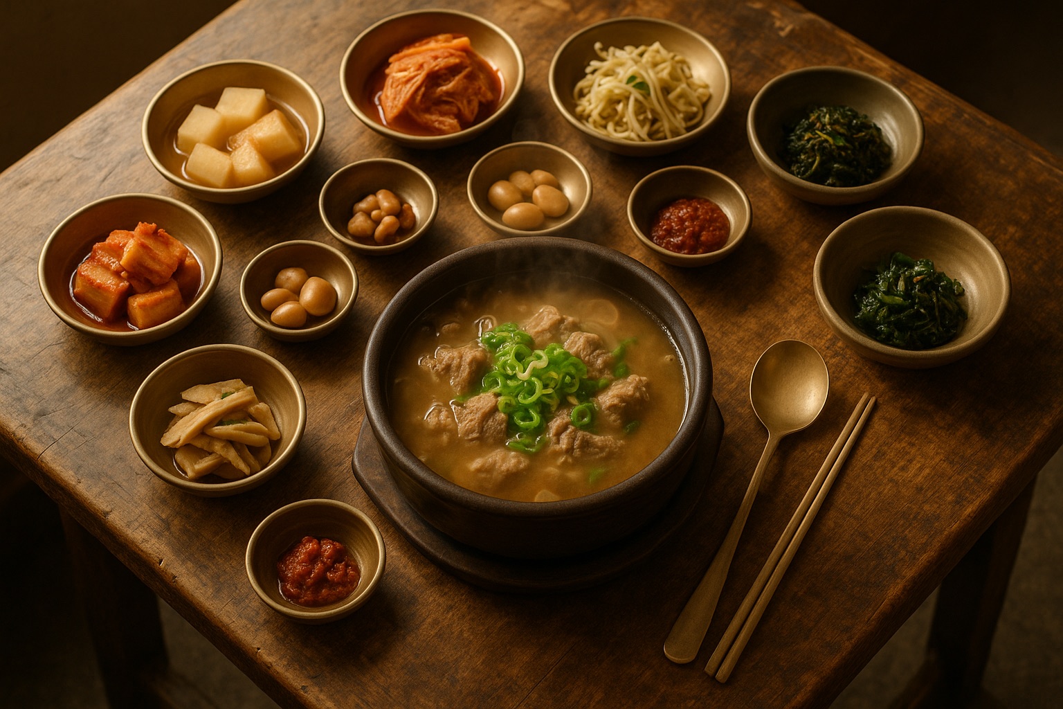 한국 본토, 오랜 본점의 한 상: 우리가 옮기려는 깊이 · 연출 이미지
