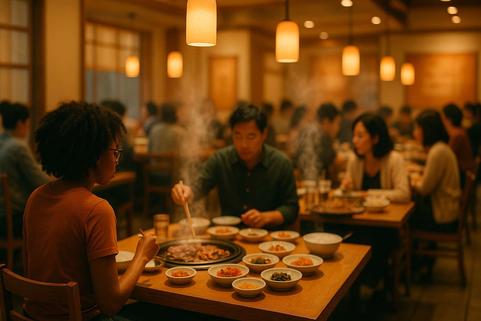 미국의 한식당: 관심은 이미 뜨겁습니다 · 연출 이미지